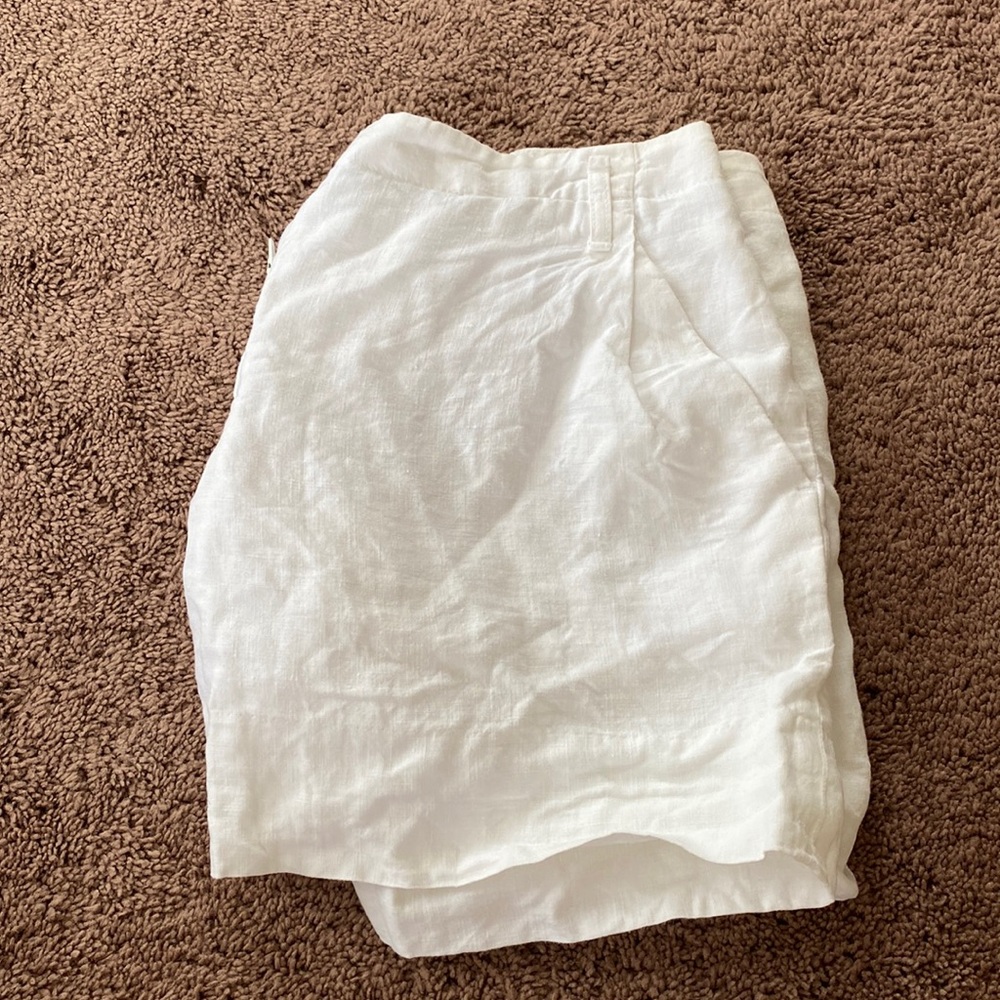 Loft white shorts